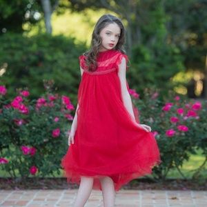 Boutique Red Tulle Party Dress  AWESOME!